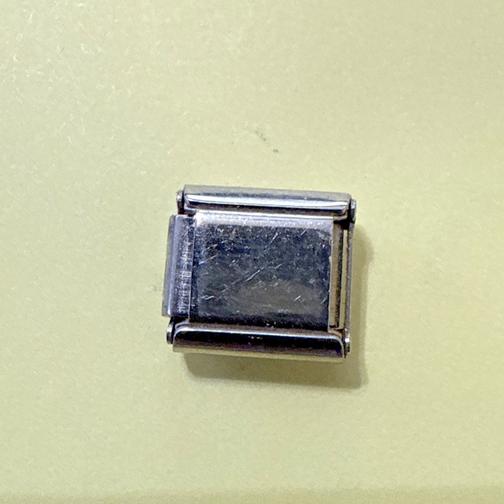 (22) - 9mm Italian Charms Circle with Gold Moon Face and Space with 3 Stars - Picture 12 of 12